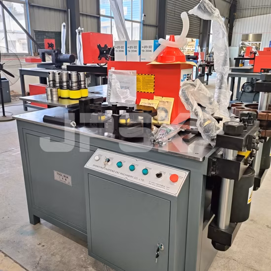 Máquina cortadora hidráulica para doblar barras colectoras de cobre y aluminio